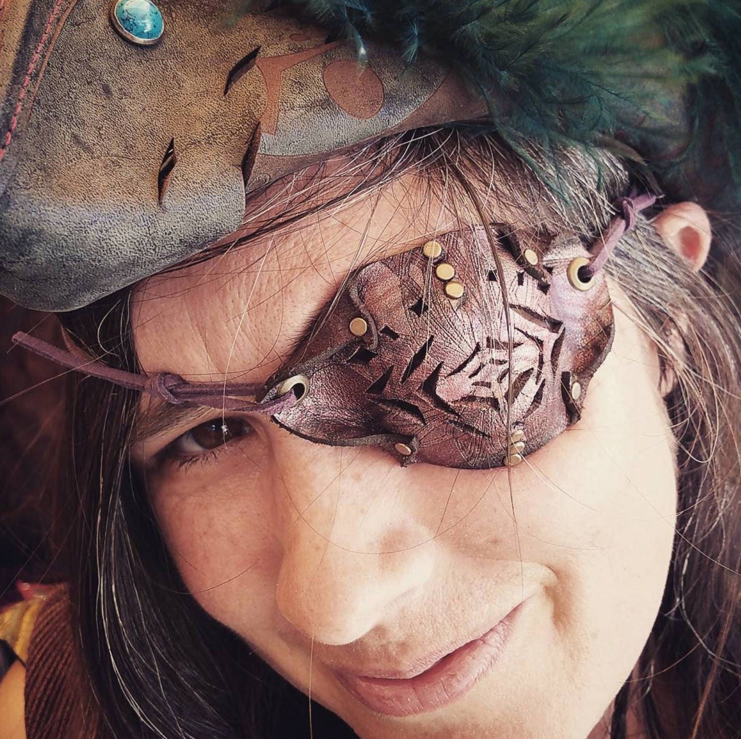 Leather See Through Pirate Eye Patch - Astral Chrysalis Designs