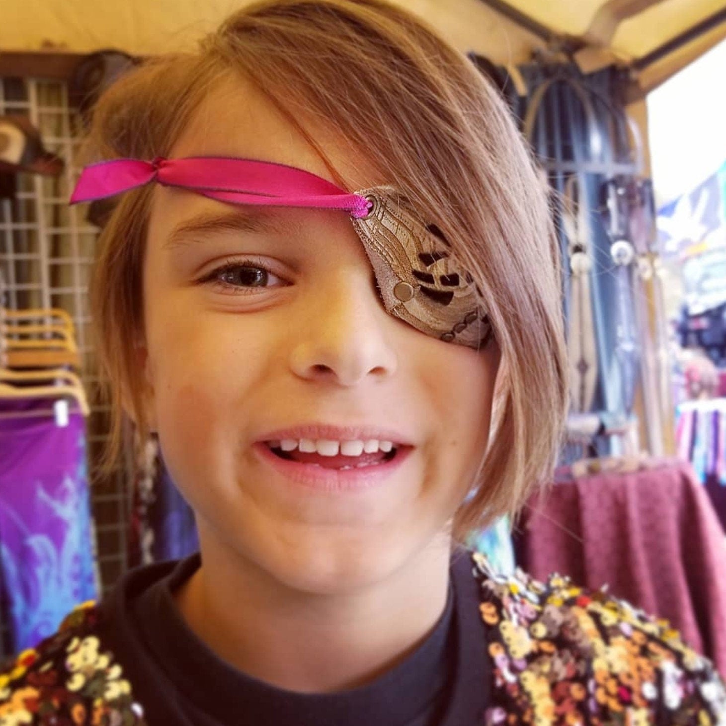 Leather See Through Pirate Eye Patch - Astral Chrysalis Designs