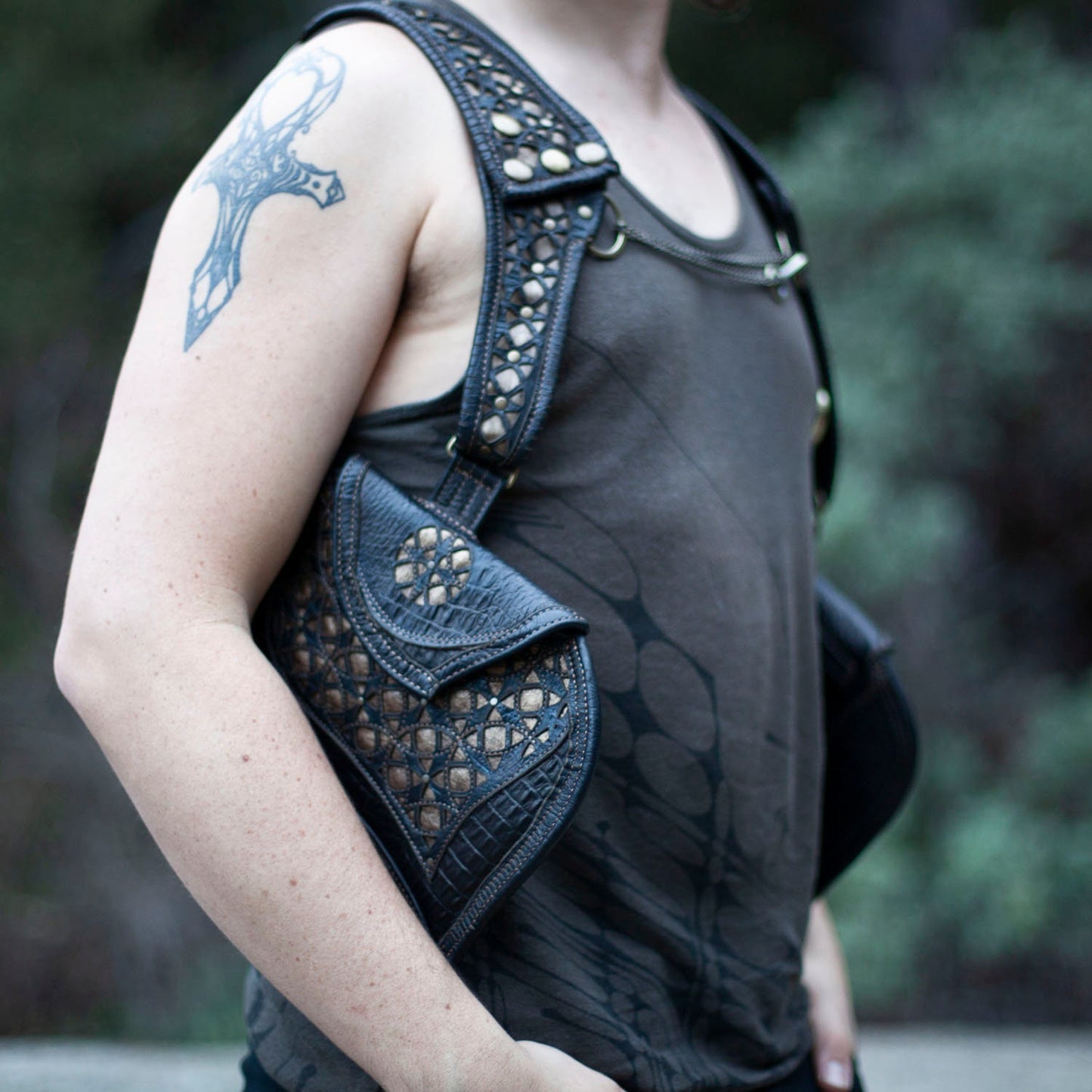 Corvidae Modular Leather Holster - Astral Chrysalis Designs