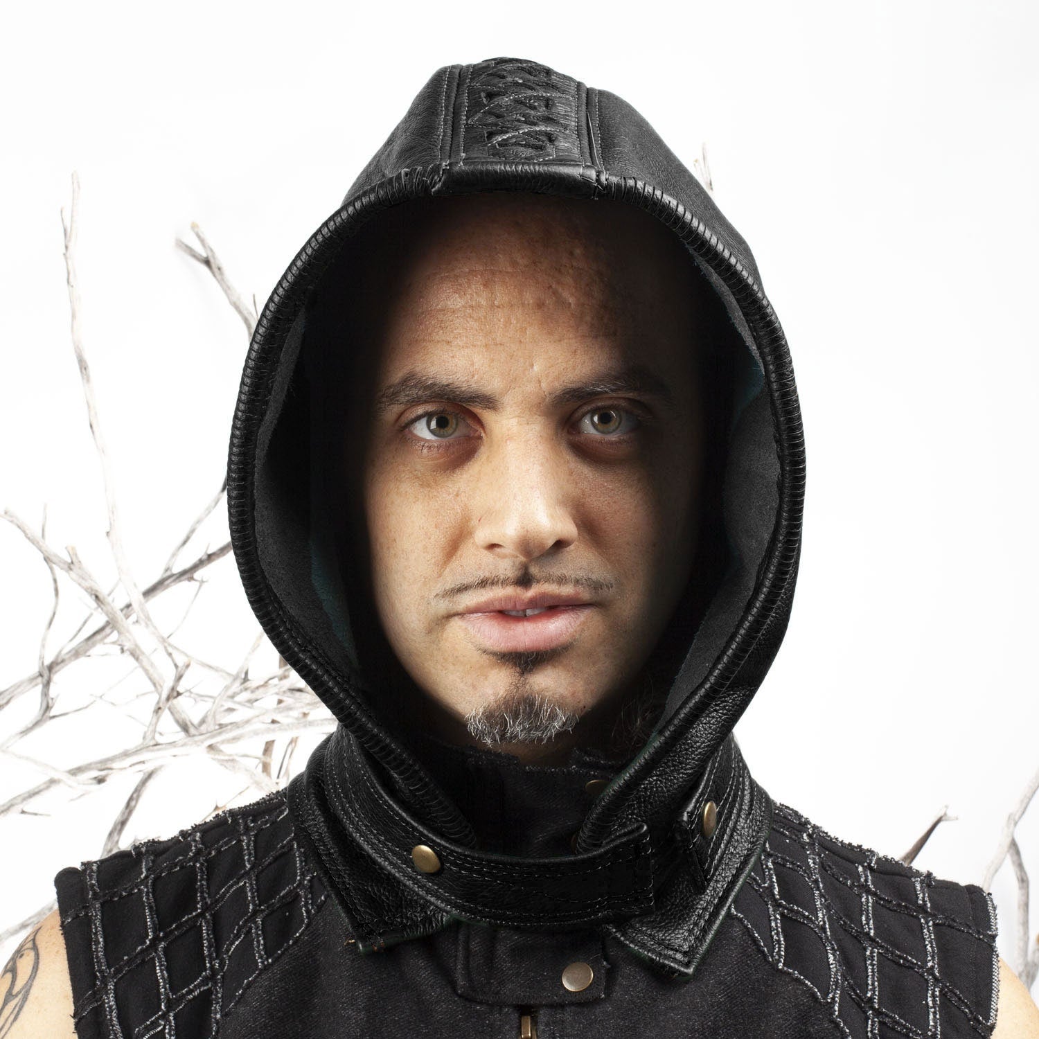 Mystic Leather Hood - Astral Chrysalis Designs