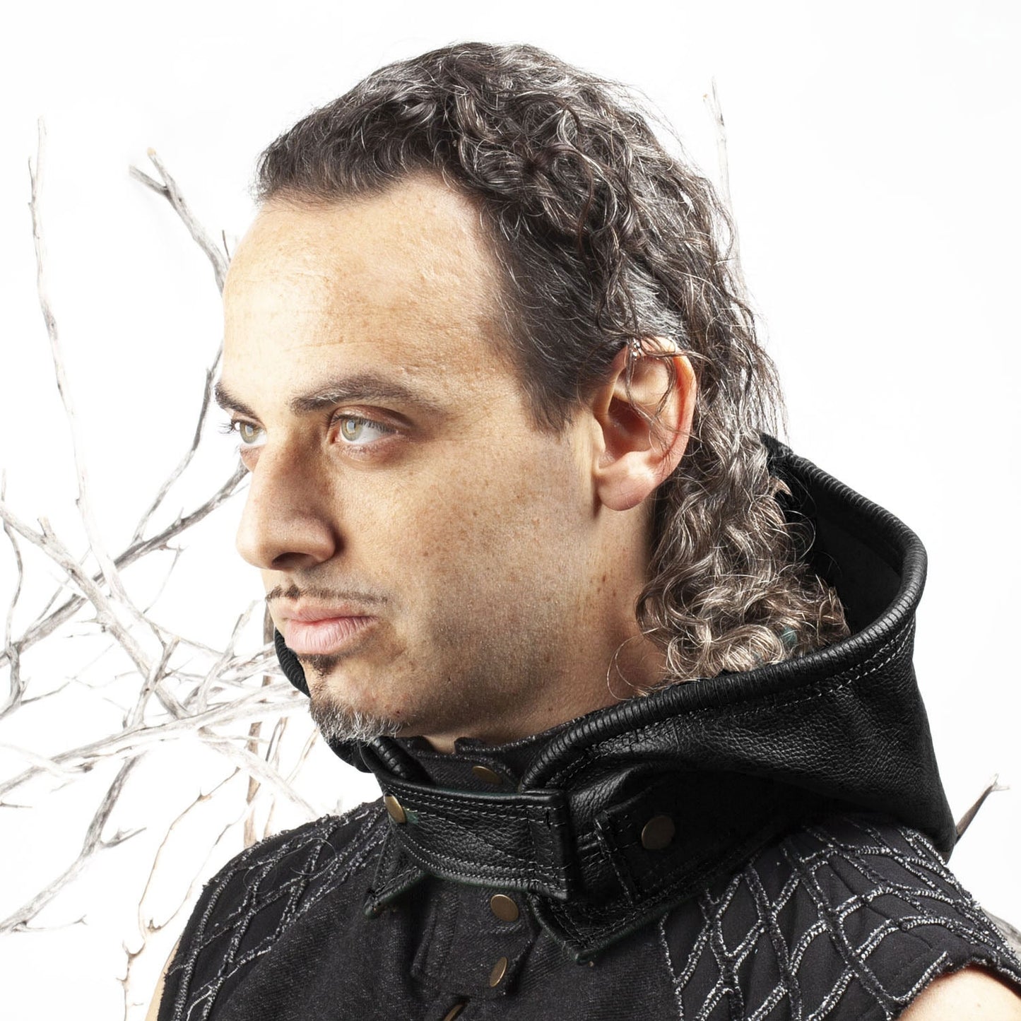 Mystic Leather Hood - Astral Chrysalis Designs