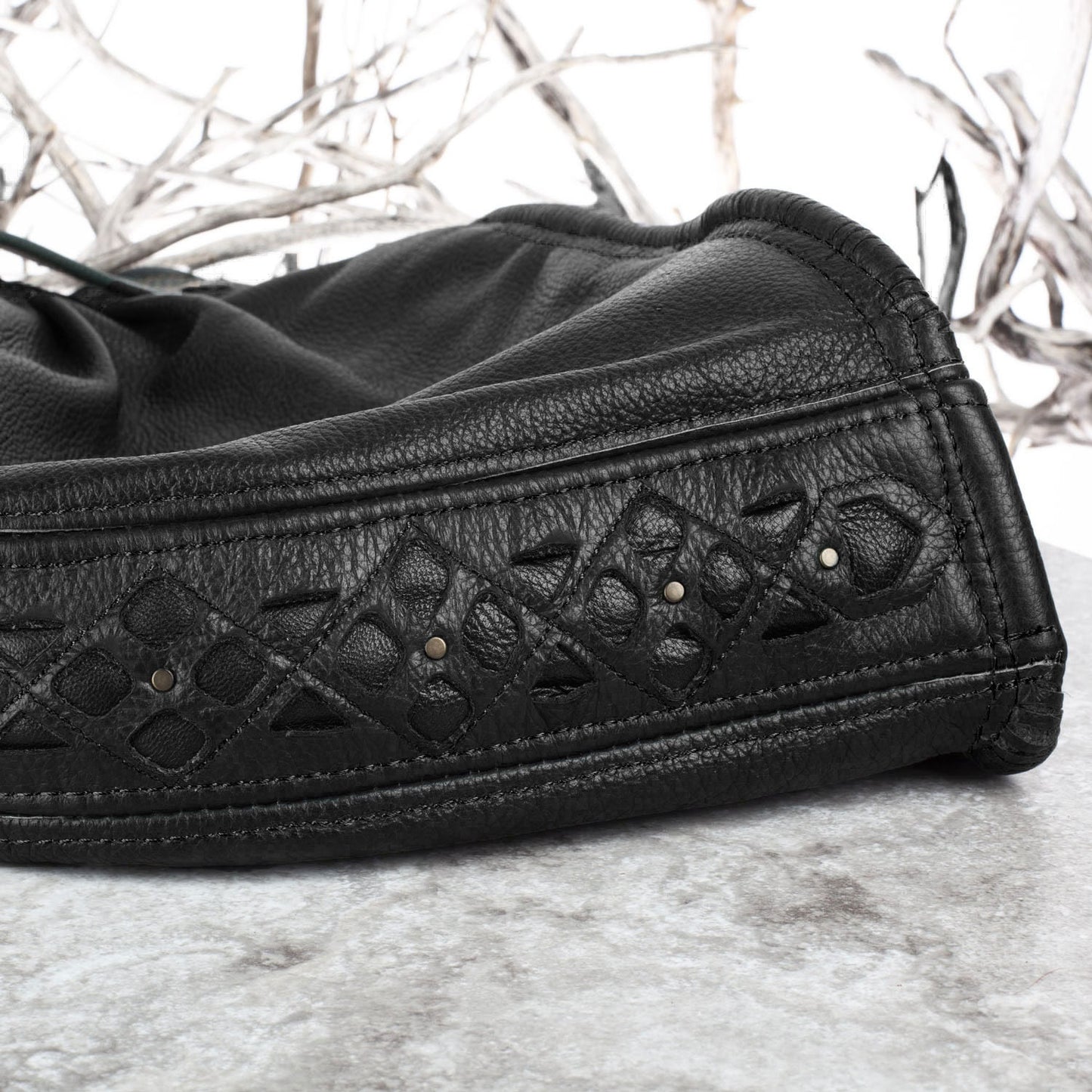 Mystic Leather Hood - Astral Chrysalis Designs