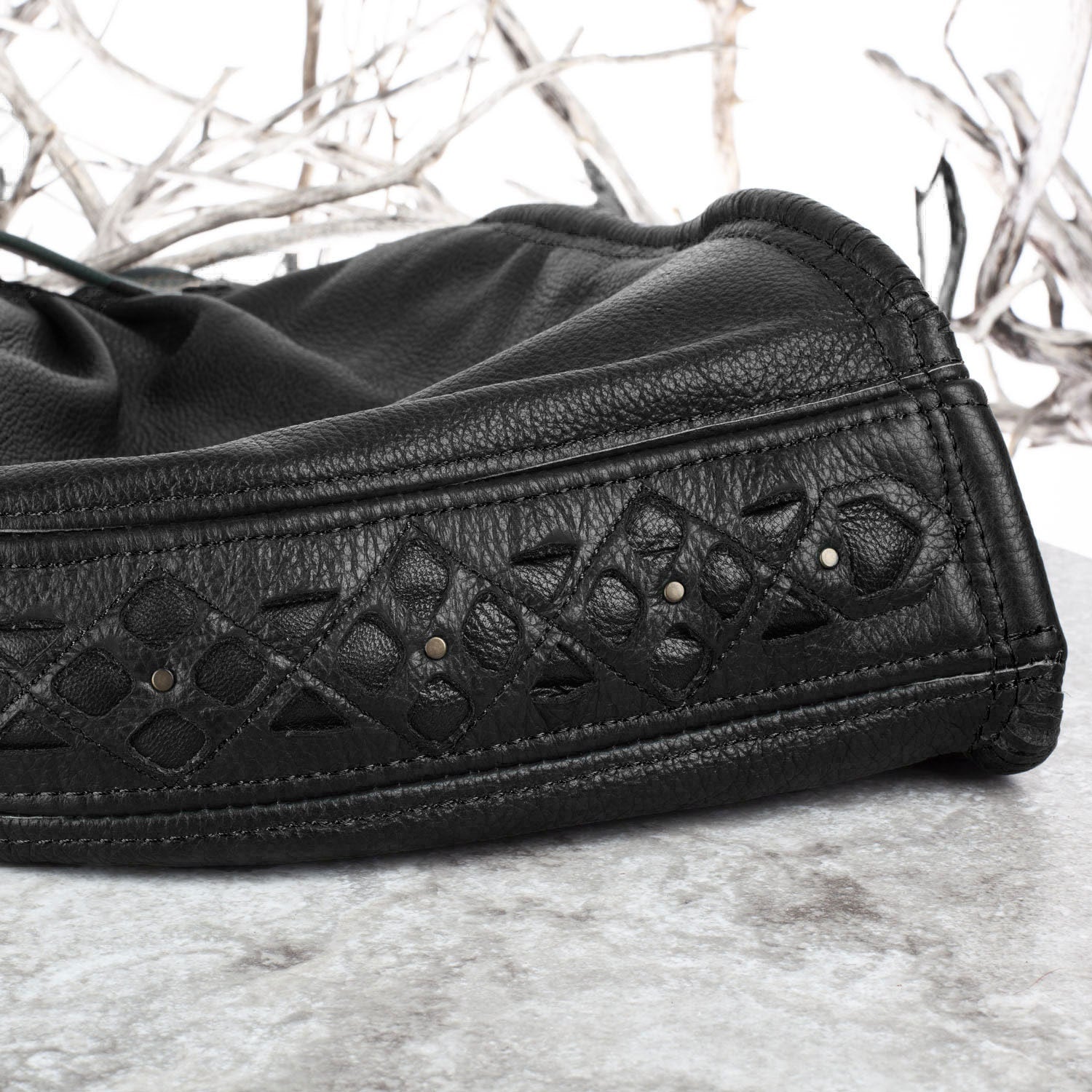 Mystic Leather Hood - Astral Chrysalis Designs