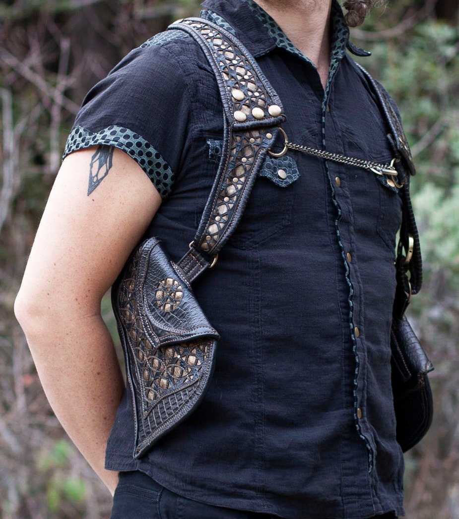 Corvidae Modular Leather Holster - Astral Chrysalis Designs