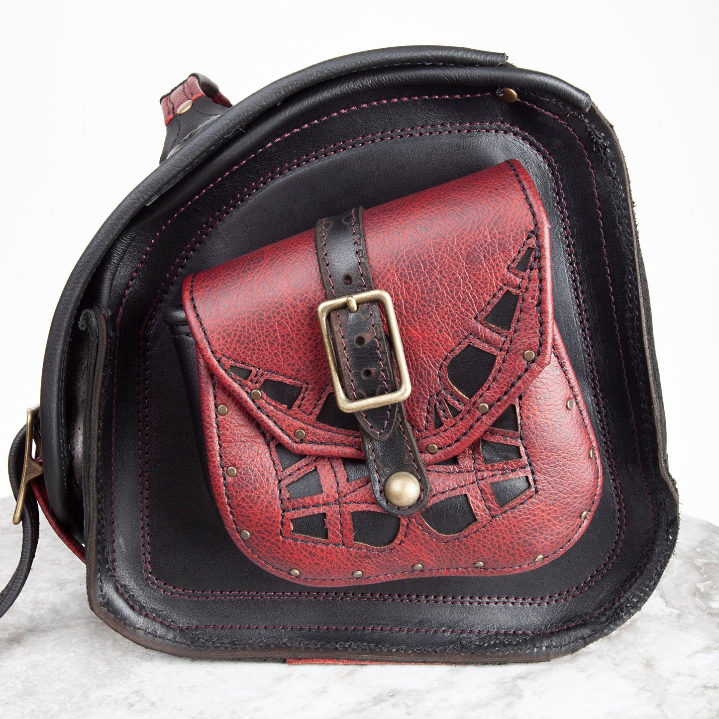 Odonata Motorcycle Saddle Bag | Made To Order - Astral Chrysalis Designs