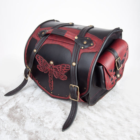 Odonata Motorcycle Saddle Bag | Made To Order - Astral Chrysalis Designs