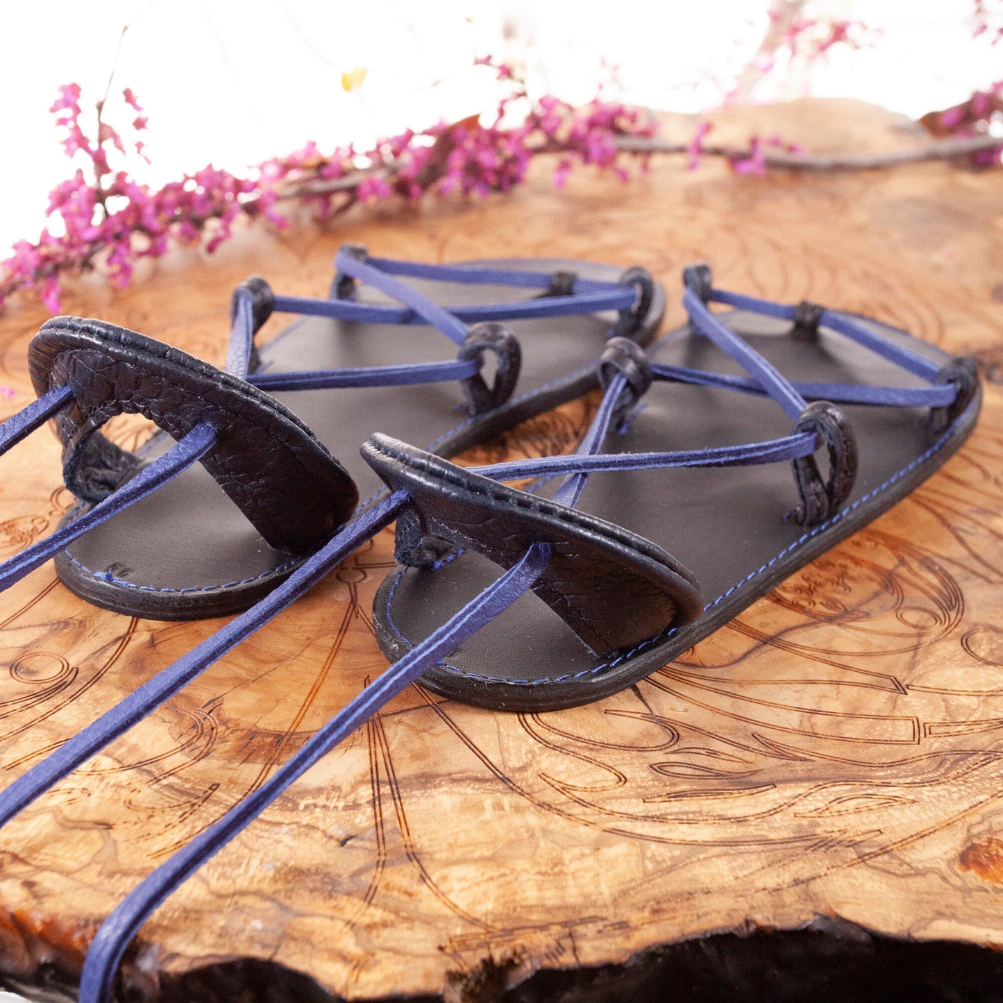 Bella Caribe Leather Sandals | Made-To-Order - Astral Chrysalis Designs