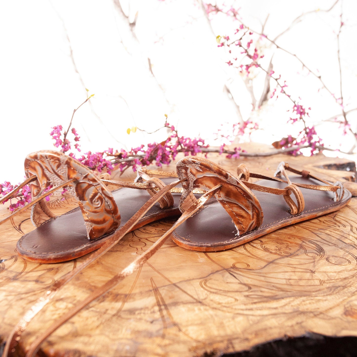 Bella Caribe Leather Sandals | Made-To-Order - Astral Chrysalis Designs