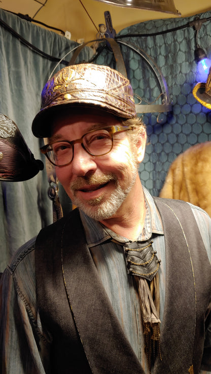 Zenith Flat Cap | Newsie Hat | Flat Cap | Made To Order - Astral Chrysalis Designs