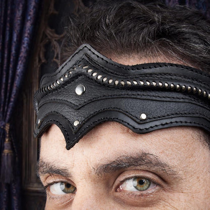 Leather Nebula Crown | Black