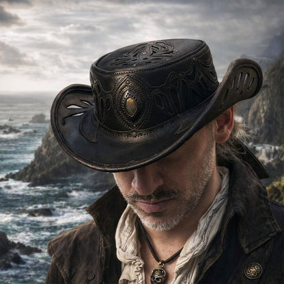 The Aramis • — The Versatile Leather Vanguard Hat • Custom Order