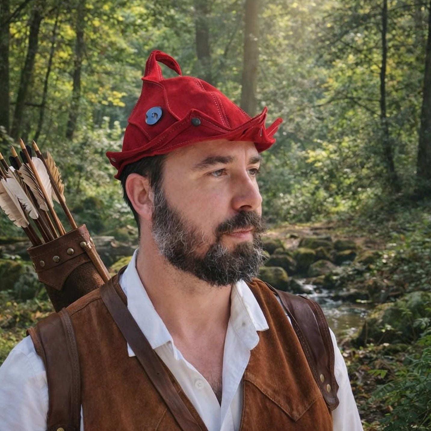 The Locksley • Woodland Archer & Pixie Hat • Custom Order