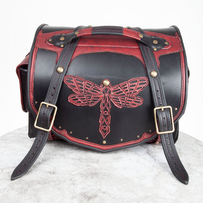 Odonata Motorcycle Duffel/Saddle Bag | Payment 1/2 | Custom Order for Andrew - Astral Chrysalis Designs