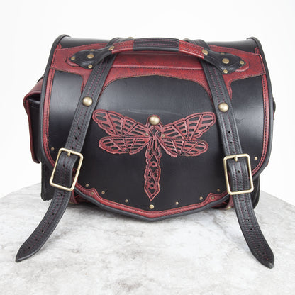 Odonata Motorcycle Duffel/Saddle Bag | Payment 2/2 | Custom Order for Andrew - Astral Chrysalis Designs