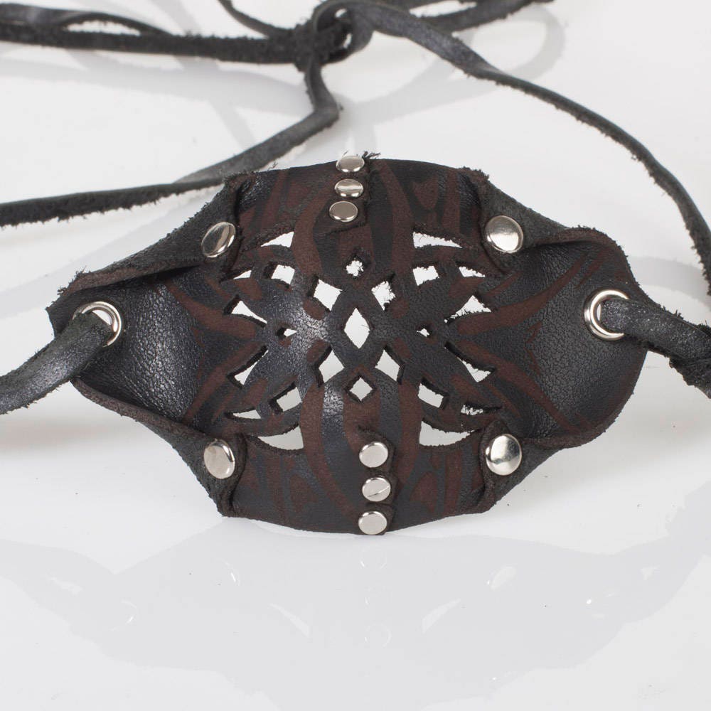 Leather See Through Pirate Eye Patch