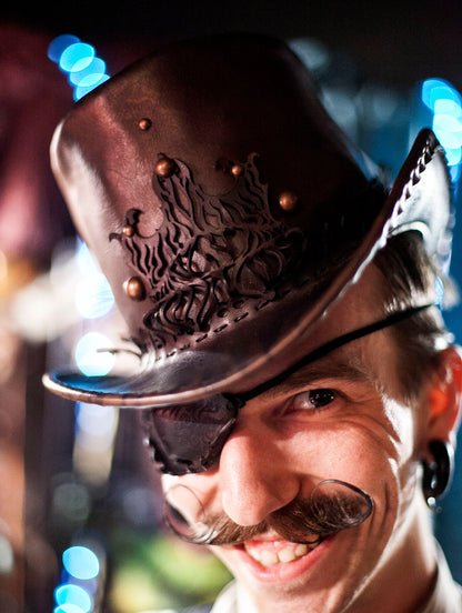 Leather See Through Pirate Eye Patch - Astral Chrysalis Designs