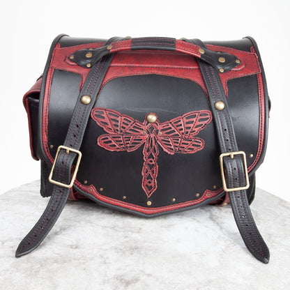 Odonata Motorcycle Saddle Bag | Made To Order - Astral Chrysalis Designs