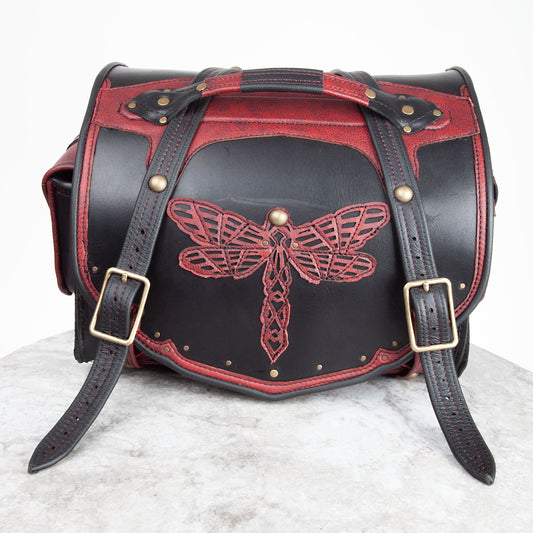 Odonata Motorcycle Saddle Bag | Made To Order - Astral Chrysalis Designs