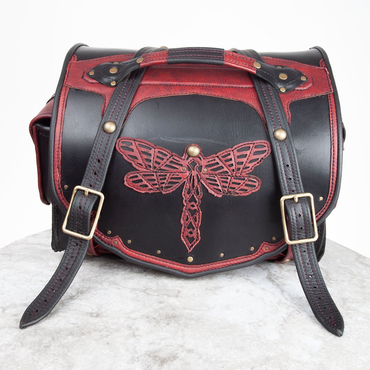 Odonata Motorcycle Saddle Bag | Made To Order