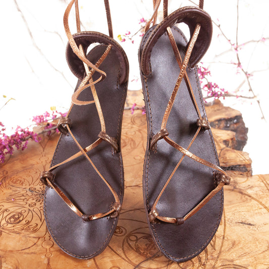 Size 10, IN STOCK, Bella Caribe, Oasis, Grecian Sandals, Leather Sandals, Sandals, Greek Sandals, Goddess Sandals, Barefoot Sandals, EU 41 - Astral Chrysalis Designs