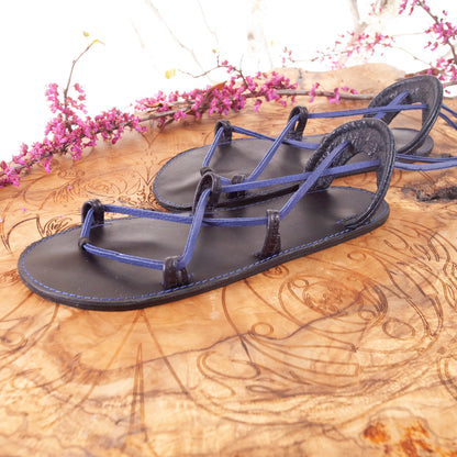 Bella Caribe Leather Sandals | Made-To-Order - Astral Chrysalis Designs