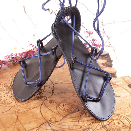 Bella Caribe Leather Sandals | Made-To-Order - Astral Chrysalis Designs