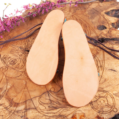 Oasis Leather Sandals | Made-To-Order - Astral Chrysalis Designs