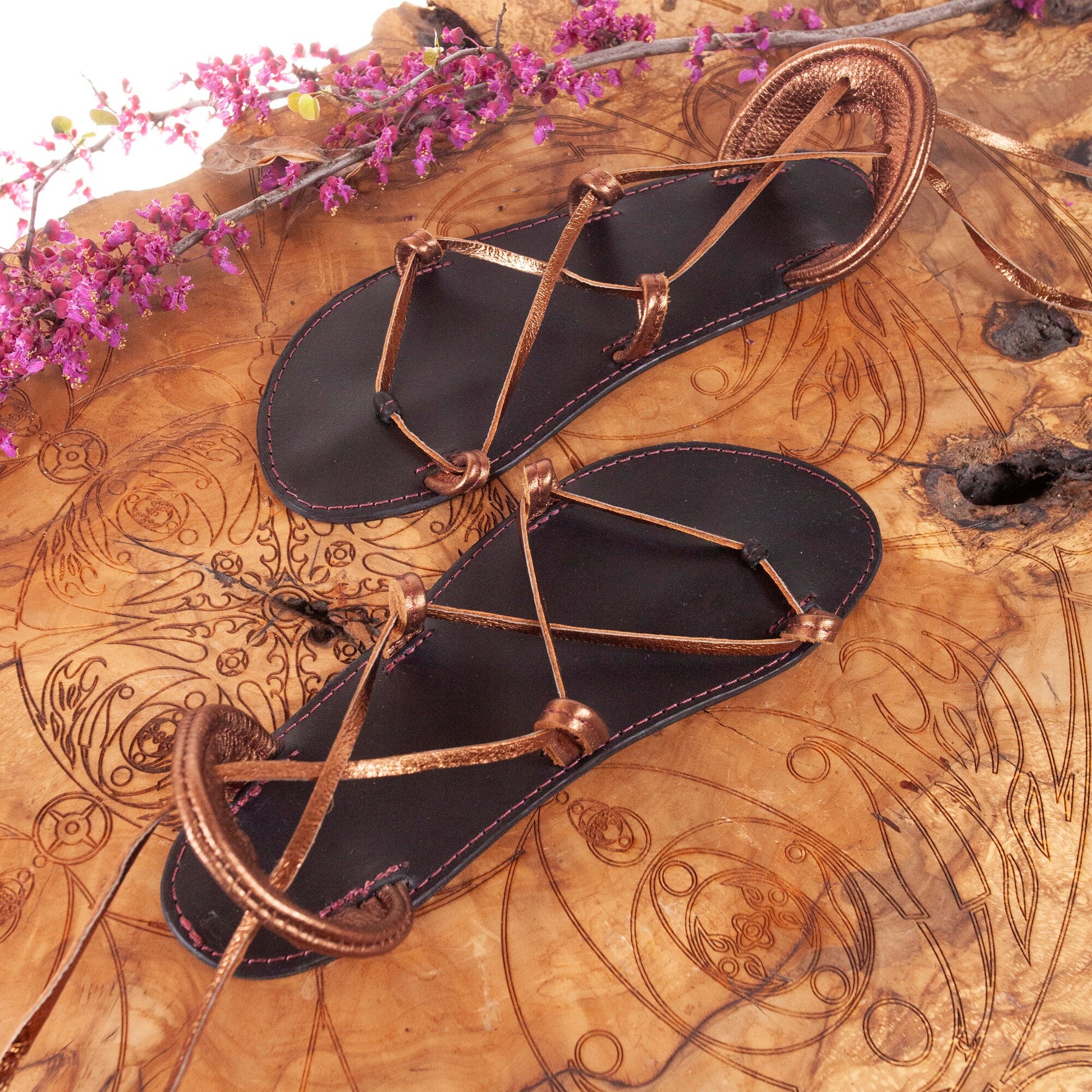 Size 7, IN STOCK, Bella Caribe, Oasis, Grecian Sandals, Leather Sandals, Sandals, Greek Sandals, Goddess Sandals, Barefoot Sandals, EU 37 - Astral Chrysalis Designs