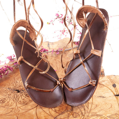 Bella Caribe Leather Sandals | Made-To-Order - Astral Chrysalis Designs