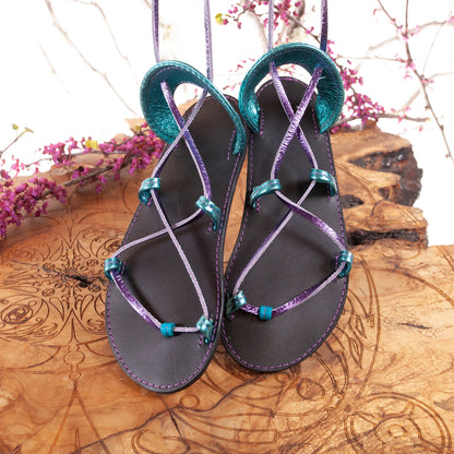 Made To Order, Oasis Sandals, Womens Sandals, Grecian Sandals, Leather Sandals, Sandals, Greek Sandals, Goddess Sandals, Barefoot Sandals - Astral Chrysalis Designs