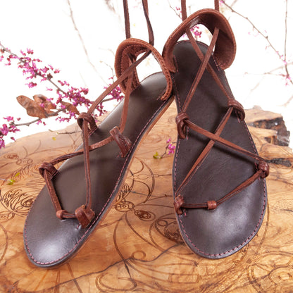 Size 9, IN STOCK, Bella Caribe, Oasis, Grecian Sandals, Leather Sandals, Sandals, Greek Sandals, Goddess Sandals, Barefoot Sandals, EU 39 - Astral Chrysalis Designs