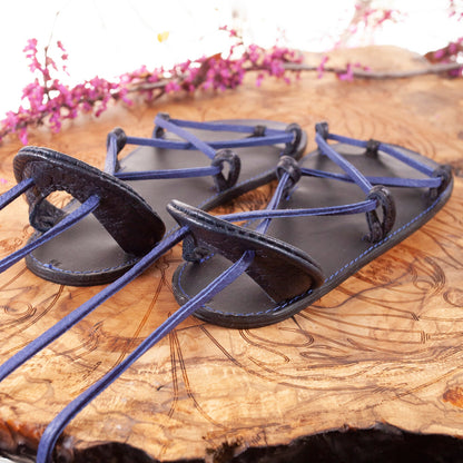 Bella Caribe Leather Sandals | Made-To-Order - Astral Chrysalis Designs