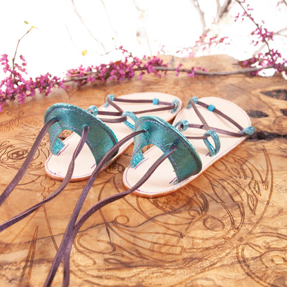Oasis Leather Sandals | Made-To-Order - Astral Chrysalis Designs