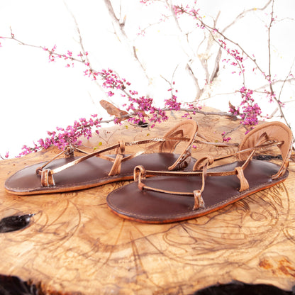 Bella Caribe Leather Sandals | Made-To-Order - Astral Chrysalis Designs