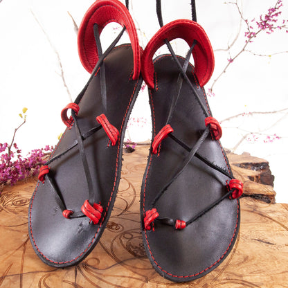 Bella Caribe Leather Sandals | Made-To-Order - Astral Chrysalis Designs