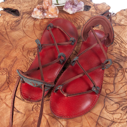 Bella Caribe Leather Sandals | Size 9 | In-Stock - Astral Chrysalis Designs