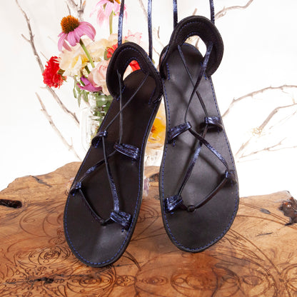 Oasis Leather Sandals Size 9 | In-Stock - Astral Chrysalis Designs
