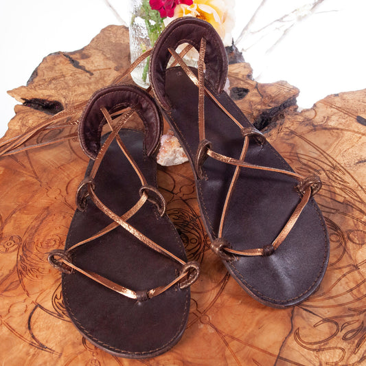 Bella Caribe Leather Sandals | Made-To-Order - Astral Chrysalis Designs